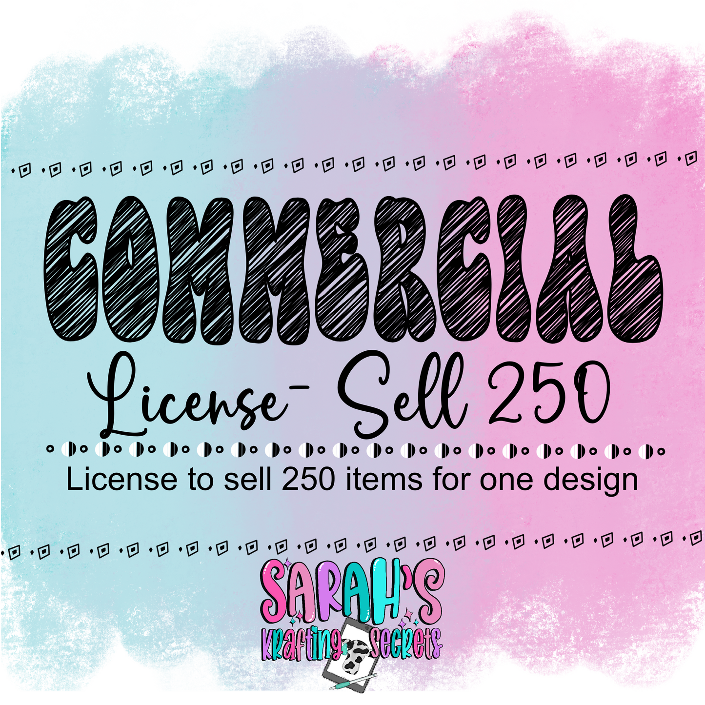 Commercial License - Sell 250 Items for One Design
