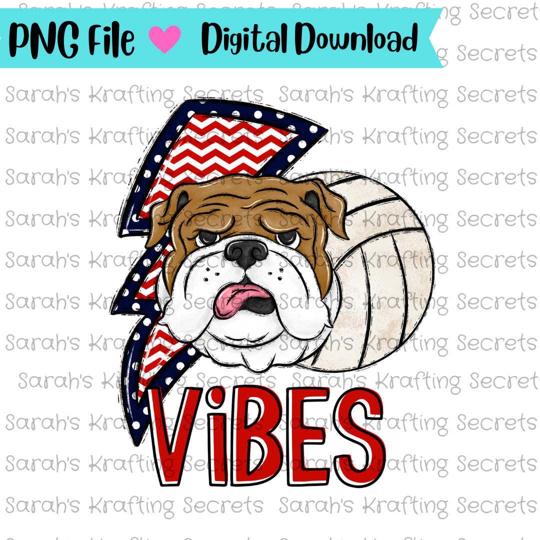 Bulldog Volleyball VIbes Sublimation