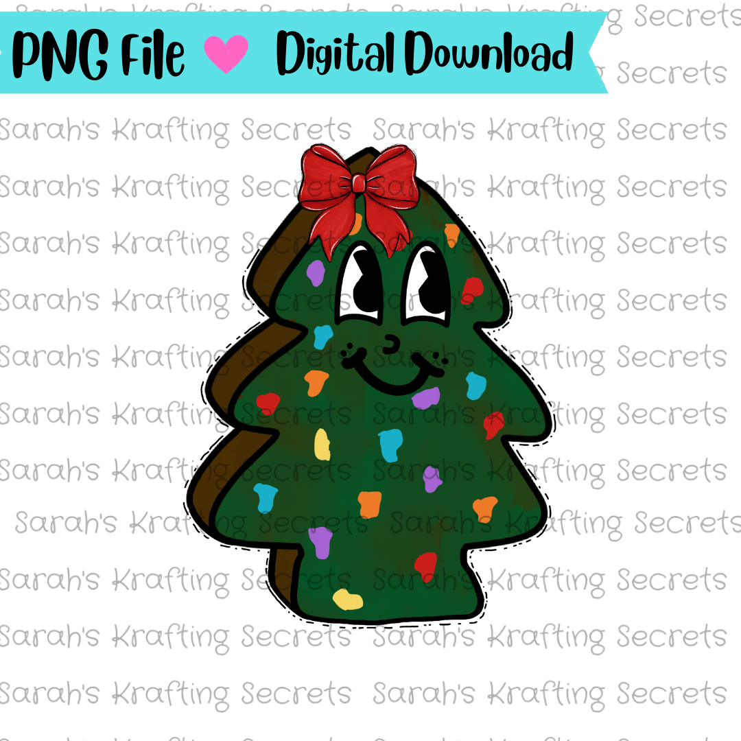 Girl Christmas Tree Cake png