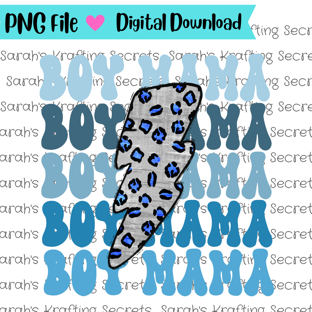 Boy Mama Sublimation Graphic Design