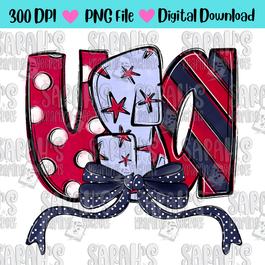USA with bow PNG
