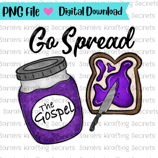 Go Spread the gospel sublimation png