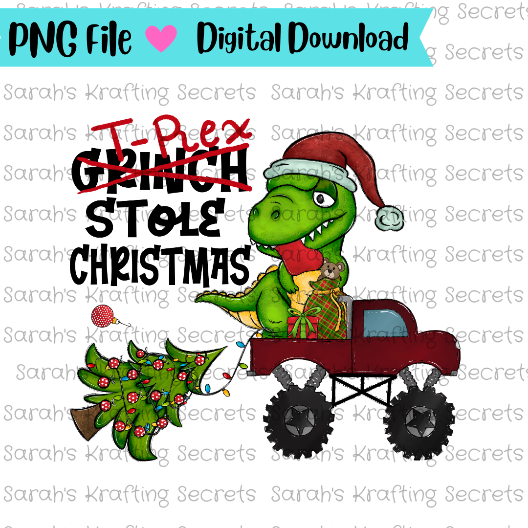 Christmas T-rex png