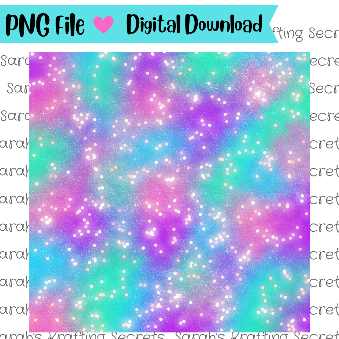 Glitter Tie Dye Digital Paper