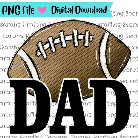Football Dad Sublimation Graphic Design
