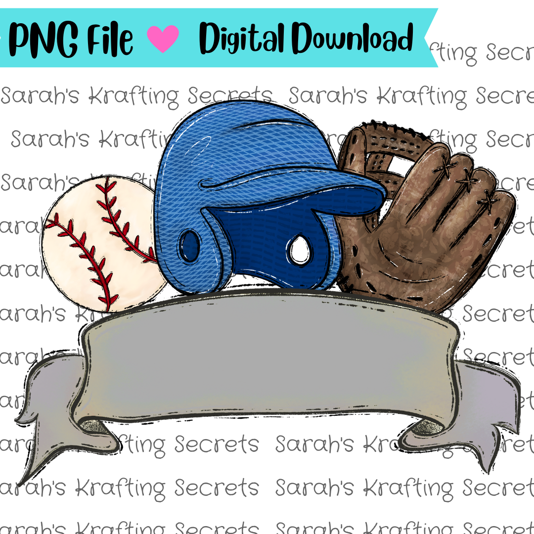 Baseball Gear Banner Sublimation Graphic Design