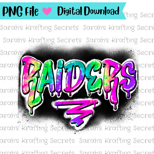 Graffiti Tie Dye Team Name Sublimation Design 