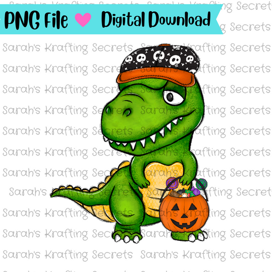Trick or Treating Dinosaur png