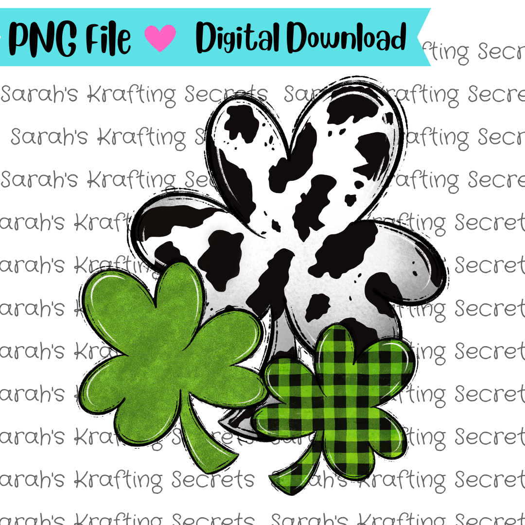 Four Leaf Clover Sublimation Graphic Design