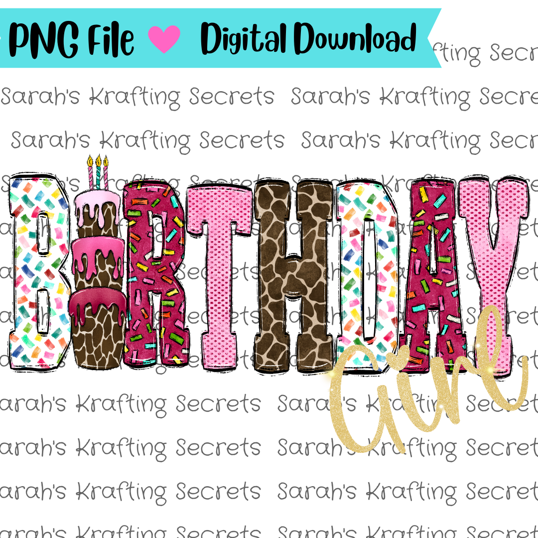 Birthday Girl Sublimation Graphic Design