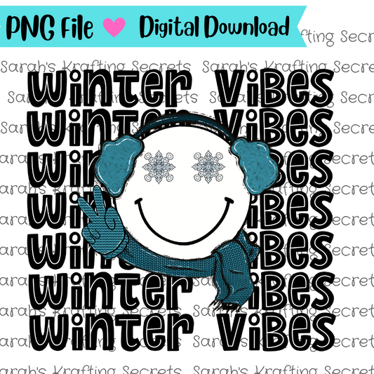Winter Vibes Sublimation Graphic Design